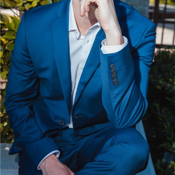 Men's Blue Suit - Picture 1 of 11